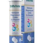 SHİFFA HOME KALSİYUM & MAGNEZYUM & ÇİNKO& D3 VİTAMİNİ EFERVESAN 20 TABLET