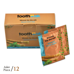 TOOTHWAK MİSVAK DİŞ TEMİZLEME MENDİLİ 12 ŞASET 1 KUTU